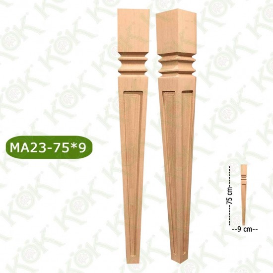 MA23-75-9 ДЪРВЕН КРАК ЗА МАСА / СТРУГОВАН/