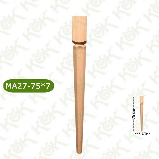 MA27-75-7 ДЪРВЕН КРАК ЗА МАСА / СТРУГОВАН/