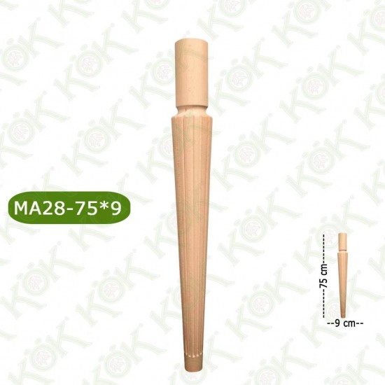 MA28-75-9 ДЪРВЕН КРАК ЗА МАСА / СТРУГОВАН/
