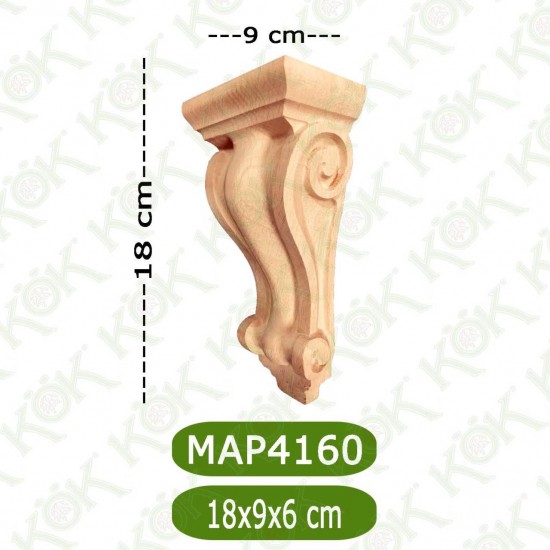 MAP-4160-РЕЗБОВАН ЪГЛОВ ОРНАМЕНТ (КАПИТЕЛ)