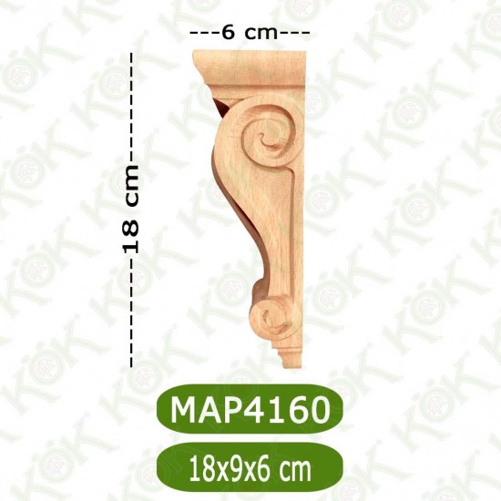 MAP-4160-РЕЗБОВАН ЪГЛОВ ОРНАМЕНТ (КАПИТЕЛ)