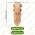 MAP-4220-ДЕКОРАТИВНА ДЪРВЕНА НАДЛЕПКА
