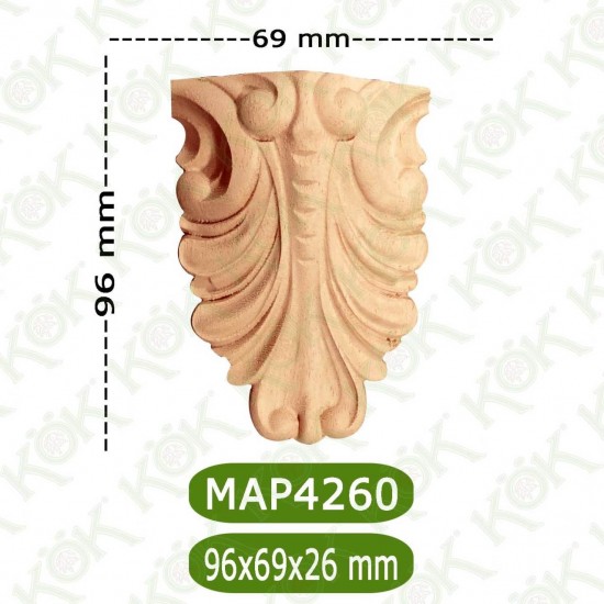 MAP-4260-ДЕКОРАТИВНА ДЪРВЕНА НАДЛЕПКА