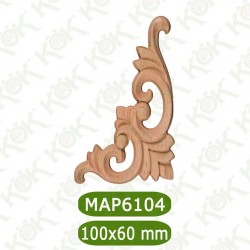 MAP-6104 10*6*0.8 ДЕКОРАТИВНА ДЪРВЕНА НАДЛЕПКА