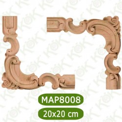 MAP8008-20*20*1.5 ДЕКОРАТИВНА ДЪРВЕНА НАДЛЕПКА