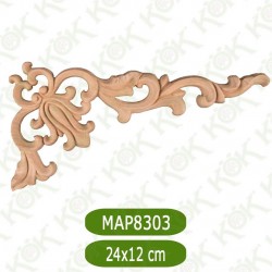 MAP8303-24*12*0.8 ДЕКОРАТИВНА ДЪРВЕНА НАДЛЕПКА