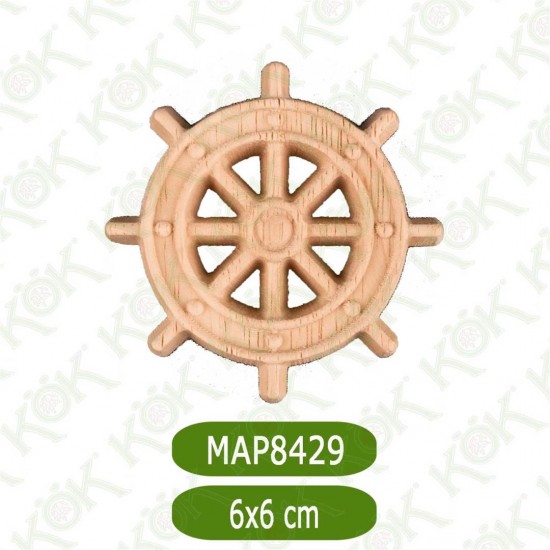MAP8429-6*6*1 ДЕКОРАТИВНА ДЪРВЕНА НАДЛЕПКА