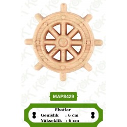 MAP8429-6*6*1 ДЕКОРАТИВНА ДЪРВЕНА НАДЛЕПКА