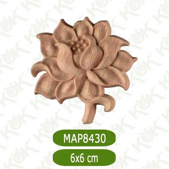 MAP8430-6*6*1 ДЕКОРАТИВНА ДЪРВЕНА НАДЛЕПКА