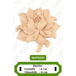 MAP8430-6*6*1 ДЕКОРАТИВНА ДЪРВЕНА НАДЛЕПКА