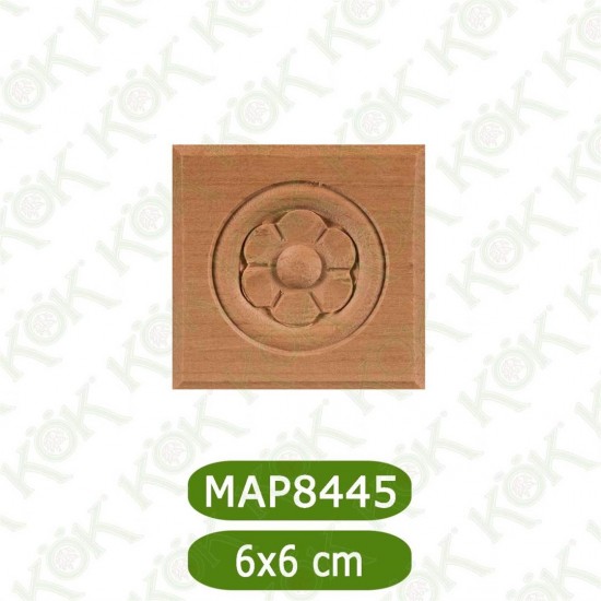 MAP8445-6*6*0.8 ДЕКОРАТИВНА ДЪРВЕНА НАДЛЕПКА