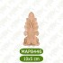 MAP8446-10*5*1 ДЕКОРАТИВНА ДЪРВЕНА НАДЛЕПКА