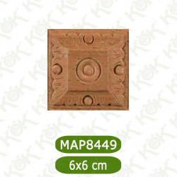 MAP8449-6*6*1.2 ДЕКОРАТИВНА ДЪРВЕНА НАДЛЕПКА