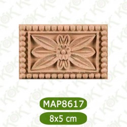 MAP8617-8*5*0.8 ДЕКОРАТИВНА ДЪРВЕНА НАДЛЕПКА