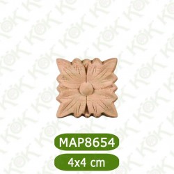 MAP8654-4*4*0.8 ДЕКОРАТИВНА ДЪРВЕНА НАДЛЕПКА