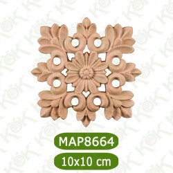 MAP8664-10*10*1 ДЕКОРАТИВНА ДЪРВЕНА НАДЛЕПКА
