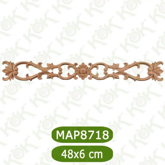 MAP8718-48*6*1 ДЕКОРАТИВНА ДЪРВЕНА НАДЛЕПКА