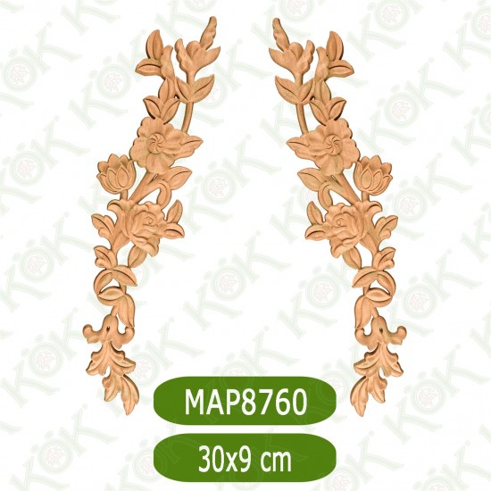 MAP8760-30*9*1.2 ДЕКОРАТИВНА ДЪРВЕНА НАДЛЕПКА