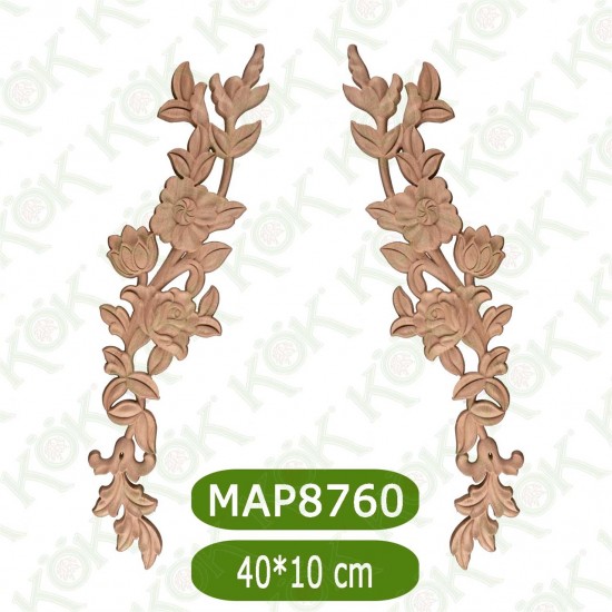 MAP8760-40*10*1.4 ДЕКОРАТИВНА ДЪРВЕНА НАДЛЕПКА