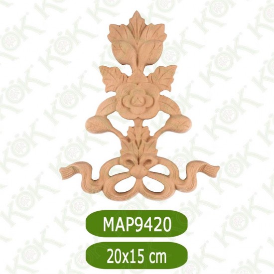 MAP9420-20*15*1 ДЕКОРАТИВНА ДЪРВЕНА НАДЛЕПКА