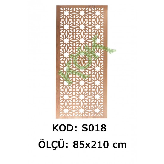 S018 MDF решетка Звезда Квадрат 210*85 Cм