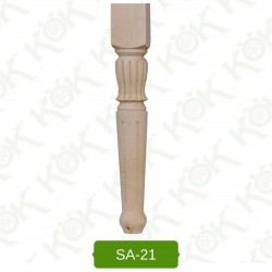 SA21-45*7 Дървен крак за маса за стругован