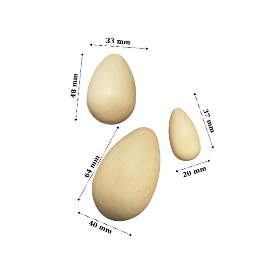 Голямо дървено великденско яйце