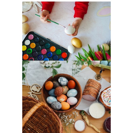 Голямо дървено великденско яйце