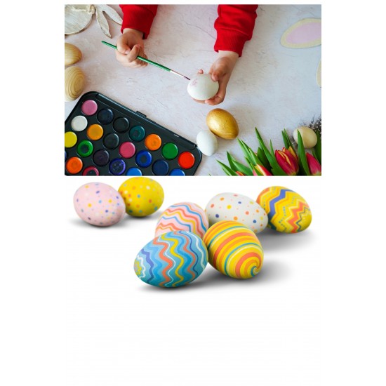 Голямо дървено великденско яйце