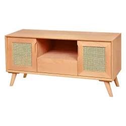 Ретро плетена стойка за телевизор, 120 см