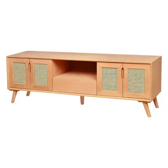 Ретро плетена стойка за телевизор, 180 см