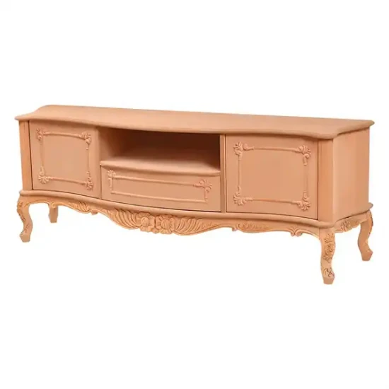 Златна резбована стойка за телевизор