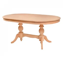 Маса за баща, овална, с двойни крака, 170 см