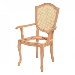 Фотьойл Cup Lukens с плетени подлакътници