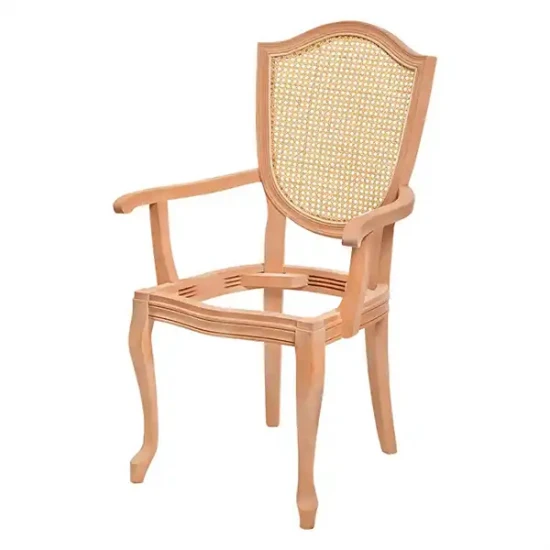 Фотьойл Cup Lukens с плетени подлакътници