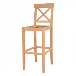 Бар стол с кръстосана тапицерия