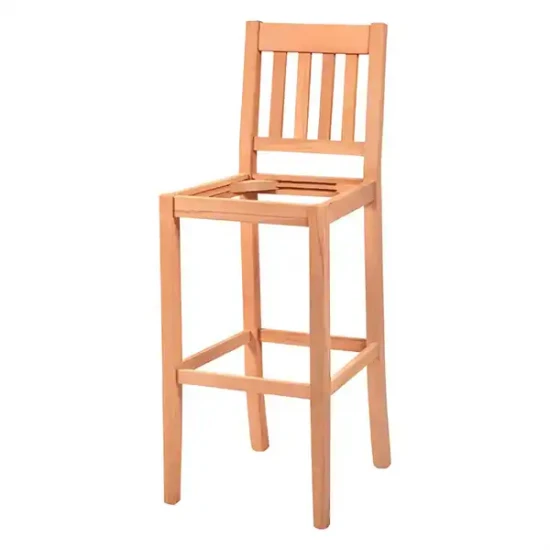 Бар стол с летви и тапициран дизайн