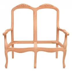 Английски резбован двоен диван