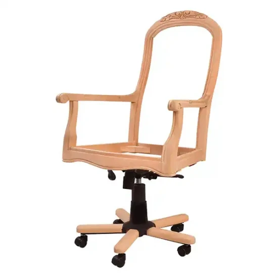 Английски резбован въртящ се стол