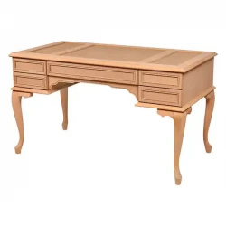 Кожено бюро Lukens с райета 140 см