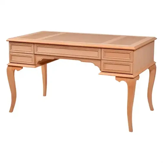 Кожено бюро в рустик стил, 140 см