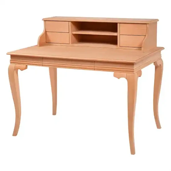 Рустикално бюро с рафтове, 120 см