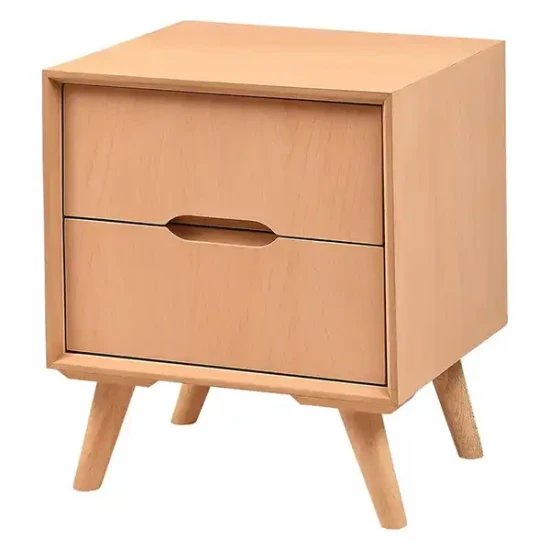 Ретро нощно шкафче с две чекмеджета