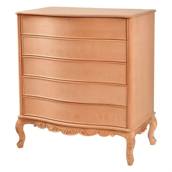 Извит резбован скрин с чекмеджета, 100 см