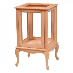 Малка квадратна витрина със стъклени врати