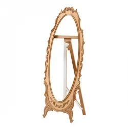 Овално огледало в цял ръст с форма на лале