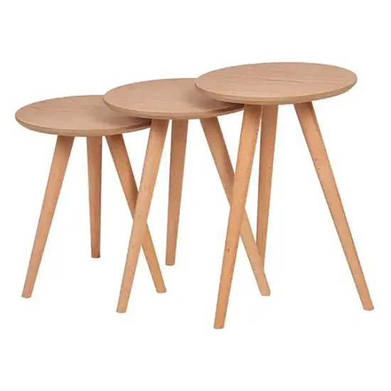 Ретро кръгли маси за гнездене