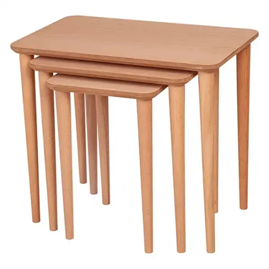 Ретро правоъгълни маси за гнездене