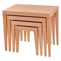 Комплект от 4 конични маси за гнездене