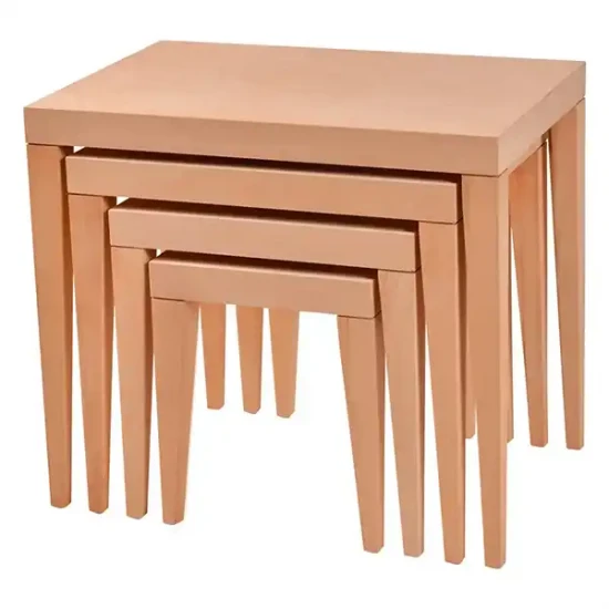 Комплект от 4 конични маси за гнездене